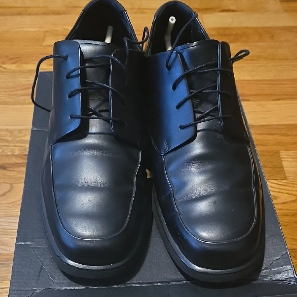 Rockport Black Leather Oxford Shoes - Picture 2 of 5